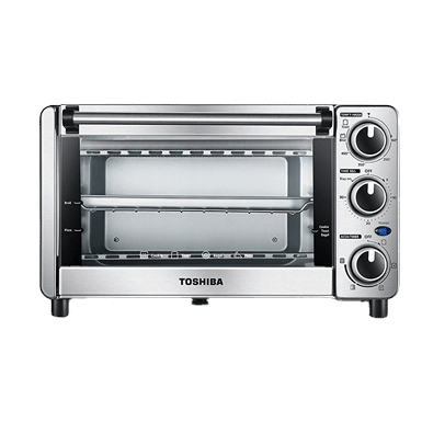 Toshiba TL2-AC25CZA(GR) Air Fryer Toaster Oven, 6-in-1 Digital Convection  Oven for 9 Cooking Presets, 6-Slice Bread/12-Inch Pizza, 1750W, Charcoal