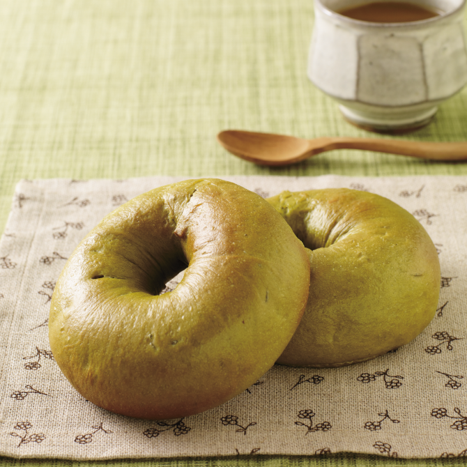 抹茶栗あんベーグル