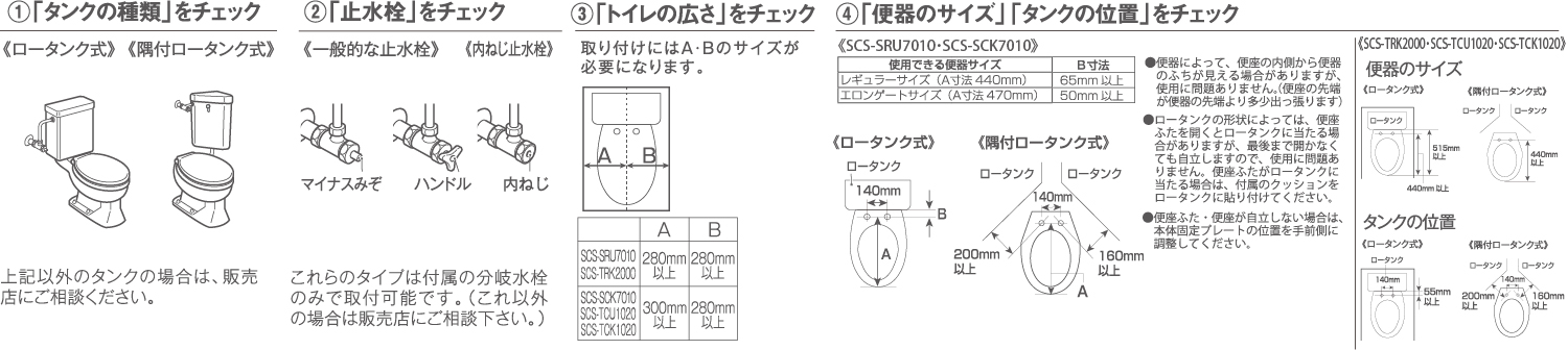 東芝温水洗浄便座　チェック