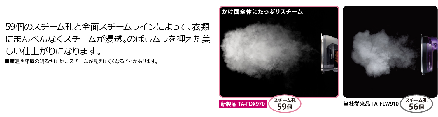 東芝コードレスアイロン　TA-FDX970　全面スチーム