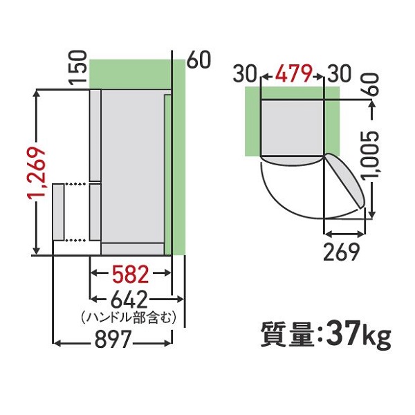 15BS　設置寸法